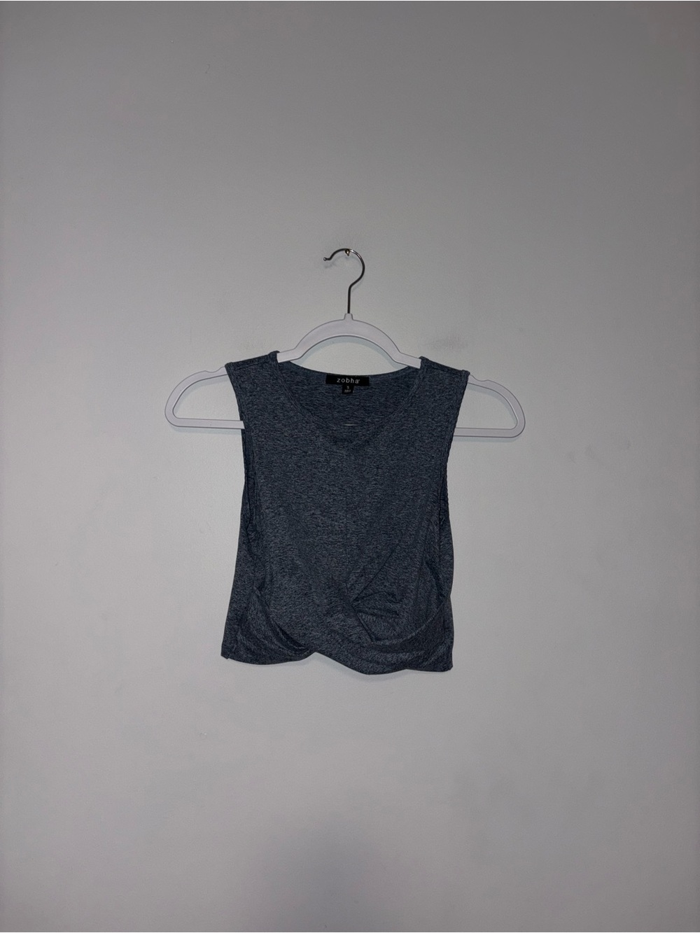 Zobha | Blue Twist Front Tank | Size Small